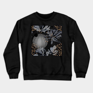 Flowers and Circles Crewneck Sweatshirt